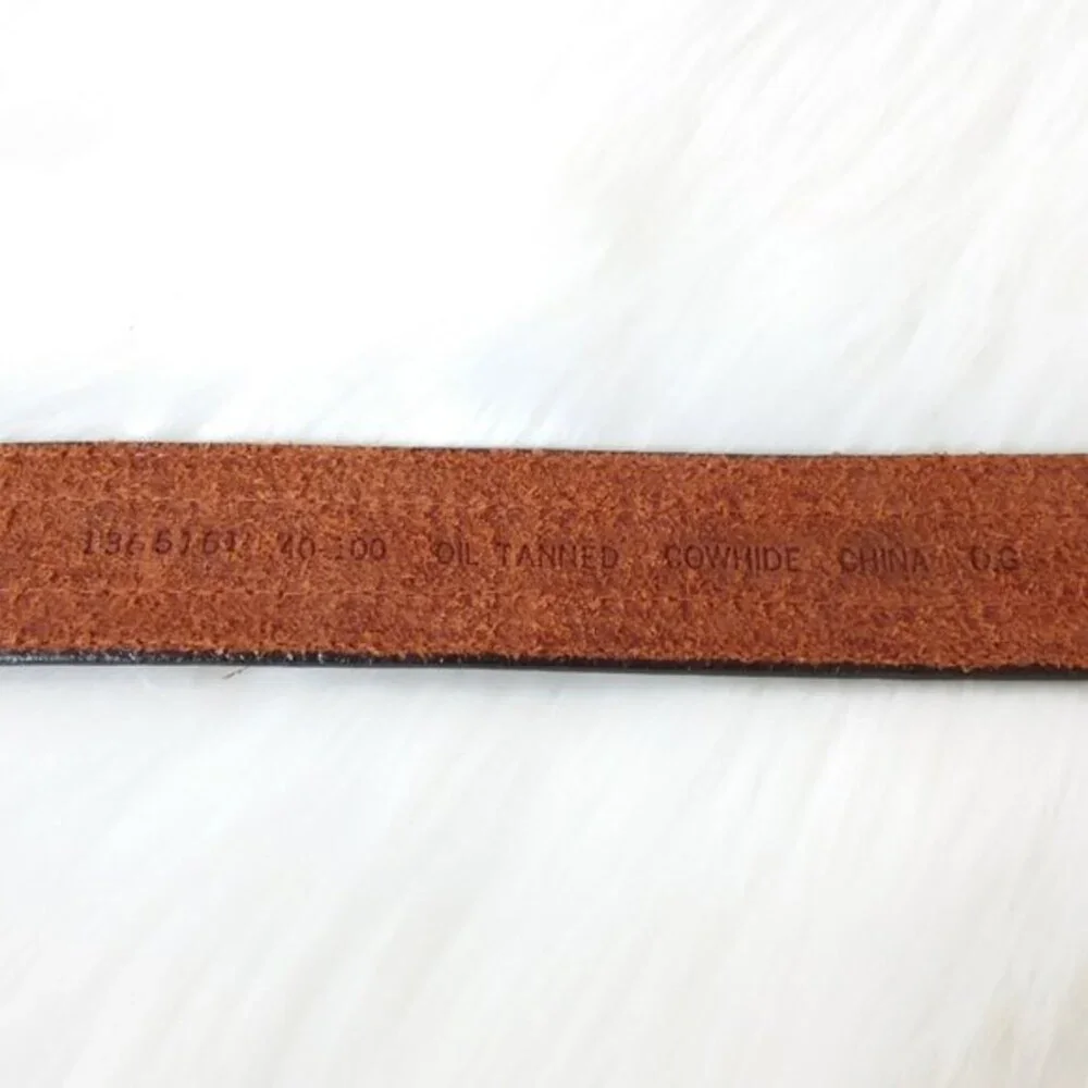 Brown Oil Tanned Cowhide Leather Belt